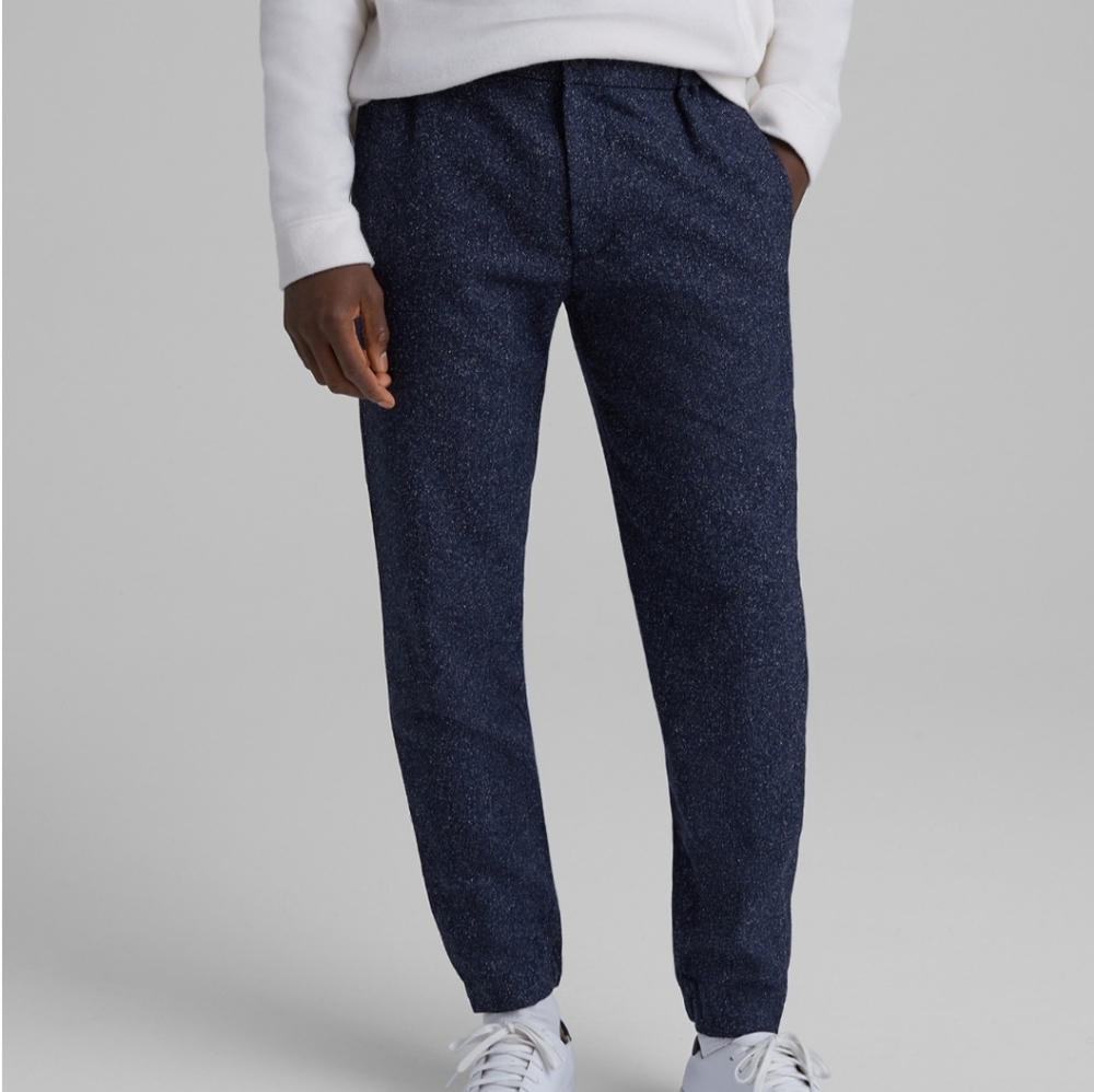 Club Monaco Lex Twill Donegal Trouser Navy XL $159
